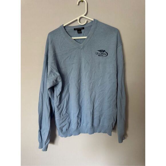 Weatherproof light blue mens sweater US open 2010 size xl - Picture 1 of 3